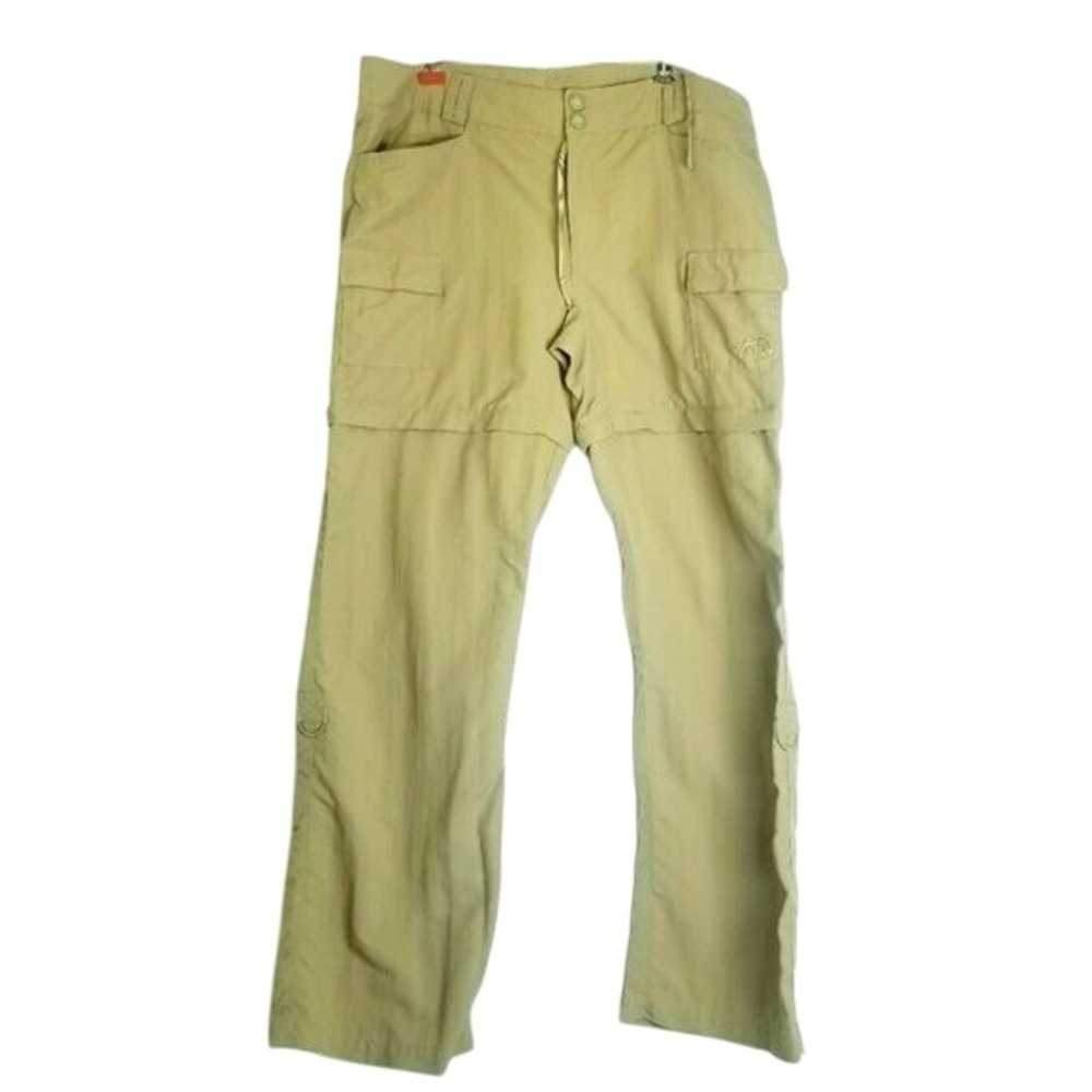 The North Face Convertible Shorts Pants in color Khaki size 14 zip off  roll tab